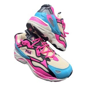 Fila Heritage Ray Tracer Apex Women's Shoes - Size 6 - 3RM02279-149 Pink & Blue